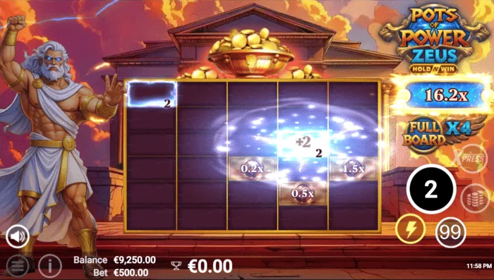 Pots of Power: Zeus – mänguekraan boonusrežiimis